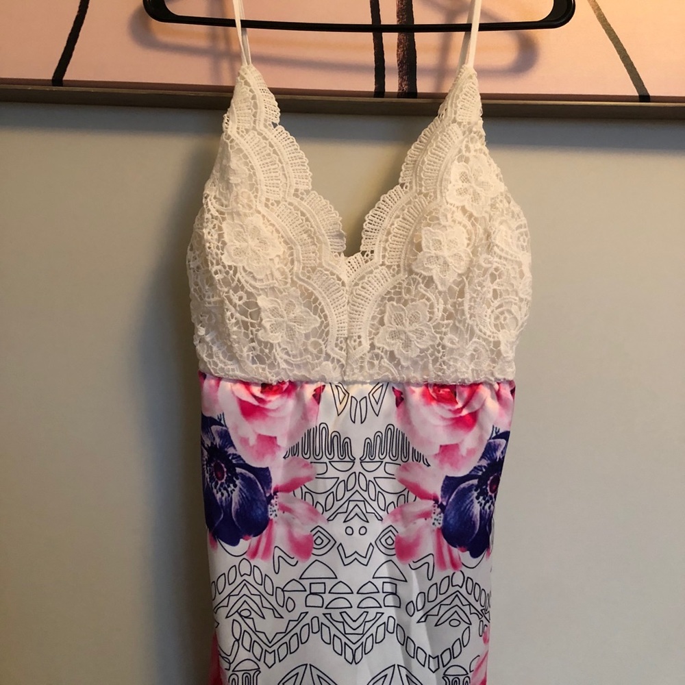 Cross Cultural Floral Top - Silk & Lace